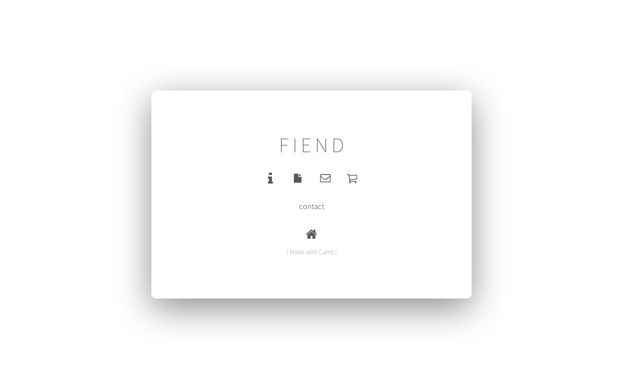 Carrd profile picture for @fiend